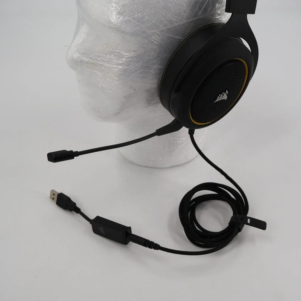 Corsair HS60 PRO SURROUND Gaming Headset Black Yellow RDA0027 Wired 7.1 USB